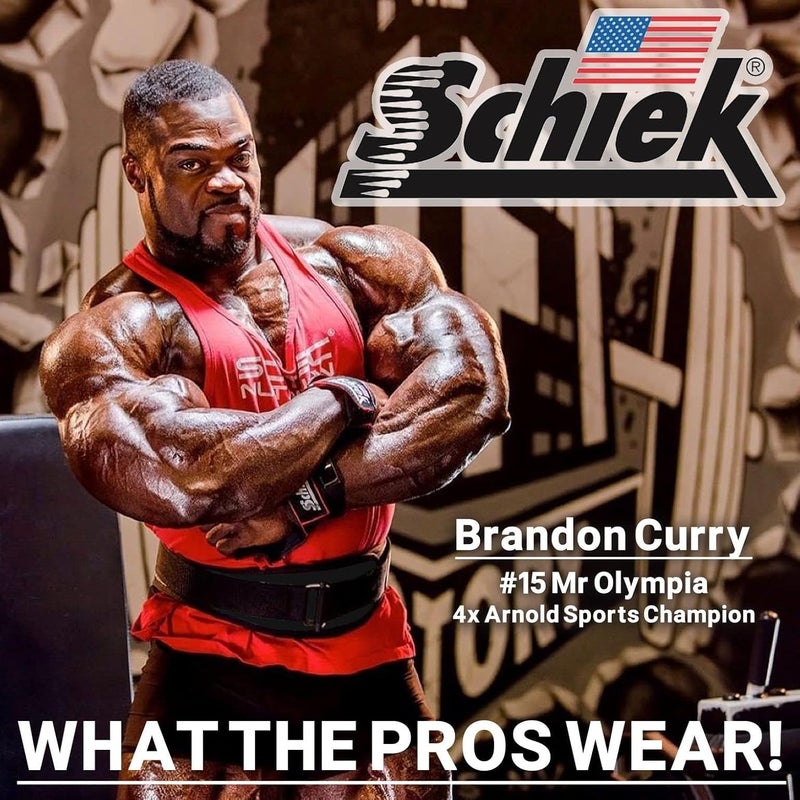 Schiek حزام رفع الأثقال من موديل 2004 نايلون 4 3/4" - أسود - Image 2